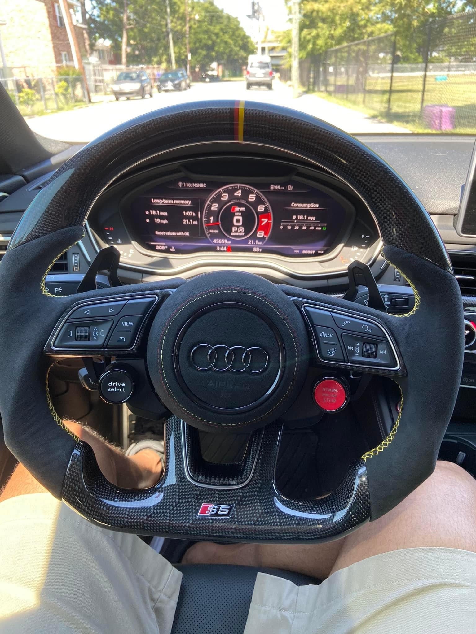 LED Steering Wheel Paddle Shifter for Audi TT TTRS R8 RS4 RS5 RS6